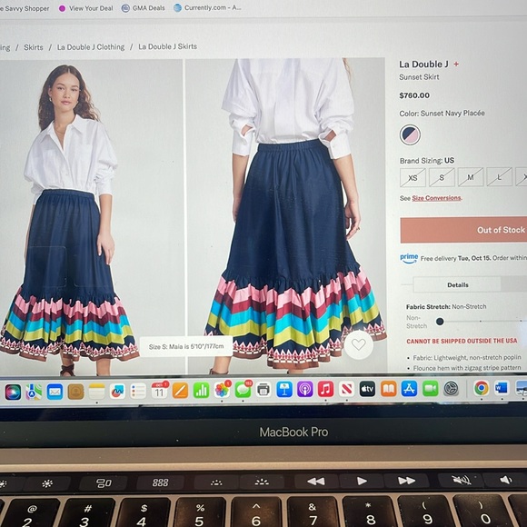 La Double J navy/multicolor skirt NWT - Picture 2 of 4